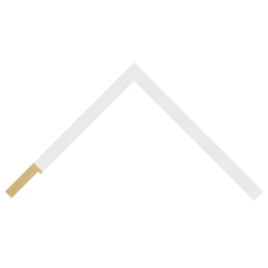 White Open-Grain Flat Picture Frame