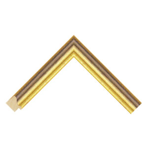 Black and Gold Scoop Picture Frame