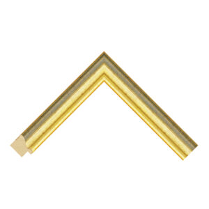 Green and Gold Scoop Picture Frame