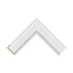 White Open-Grain Flat Picture Frame
