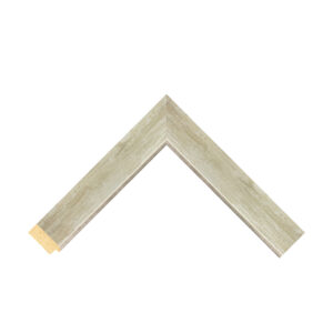 White with Silver Sight Edge Flat Picture Frame