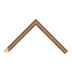 Black and Gold Scoop Picture Frame