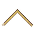 Black and Gold Scoop Picture Frame
