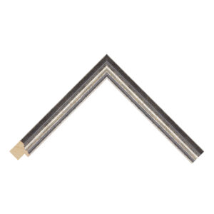 Black and Silver Scoop Picture Frame