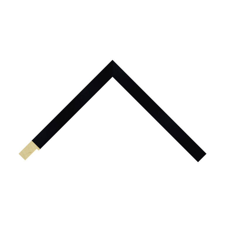 Black Closed-Grain Flat Picture Frame