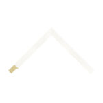 White Closed-Grain Flat Picture Frame