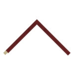 Red Closed-Grain Cushion Picture Frame