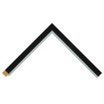 Matt Black with Silver Bevel Picture Frame