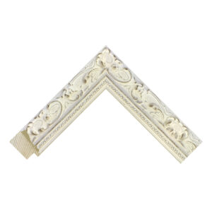 Decorative White Bevel Picture Frame