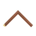 Brown Distressed Scoop Picture Frame