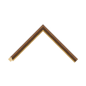 Brown Gold Scoop Picture Frame