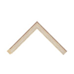 White Silver Scoop Picture Frame