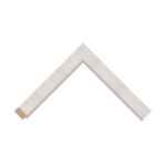 White Open-Grain Bevel Picture Frame