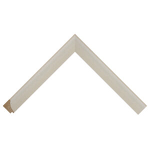 Cream Open-Grain Scoop Picture Frame