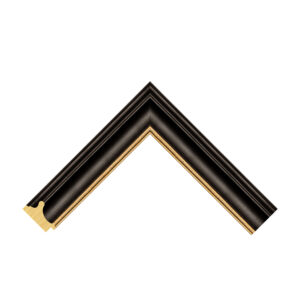 Burghley Black and Gold Scoop Picture Frame