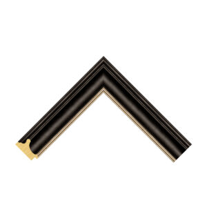 Burghley Black and Silver Scoop Picture Frame