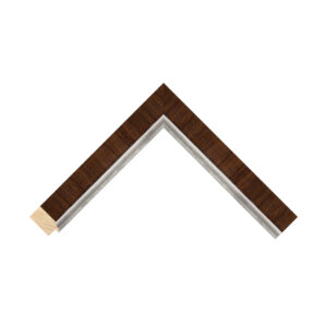 Greenwich Mahogany Silver Flat Picture Frame