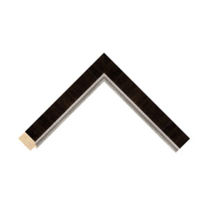Greenwich Walnut Silver Flat Picture Frame