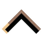 Walnut L Shape Flat Picture Frame