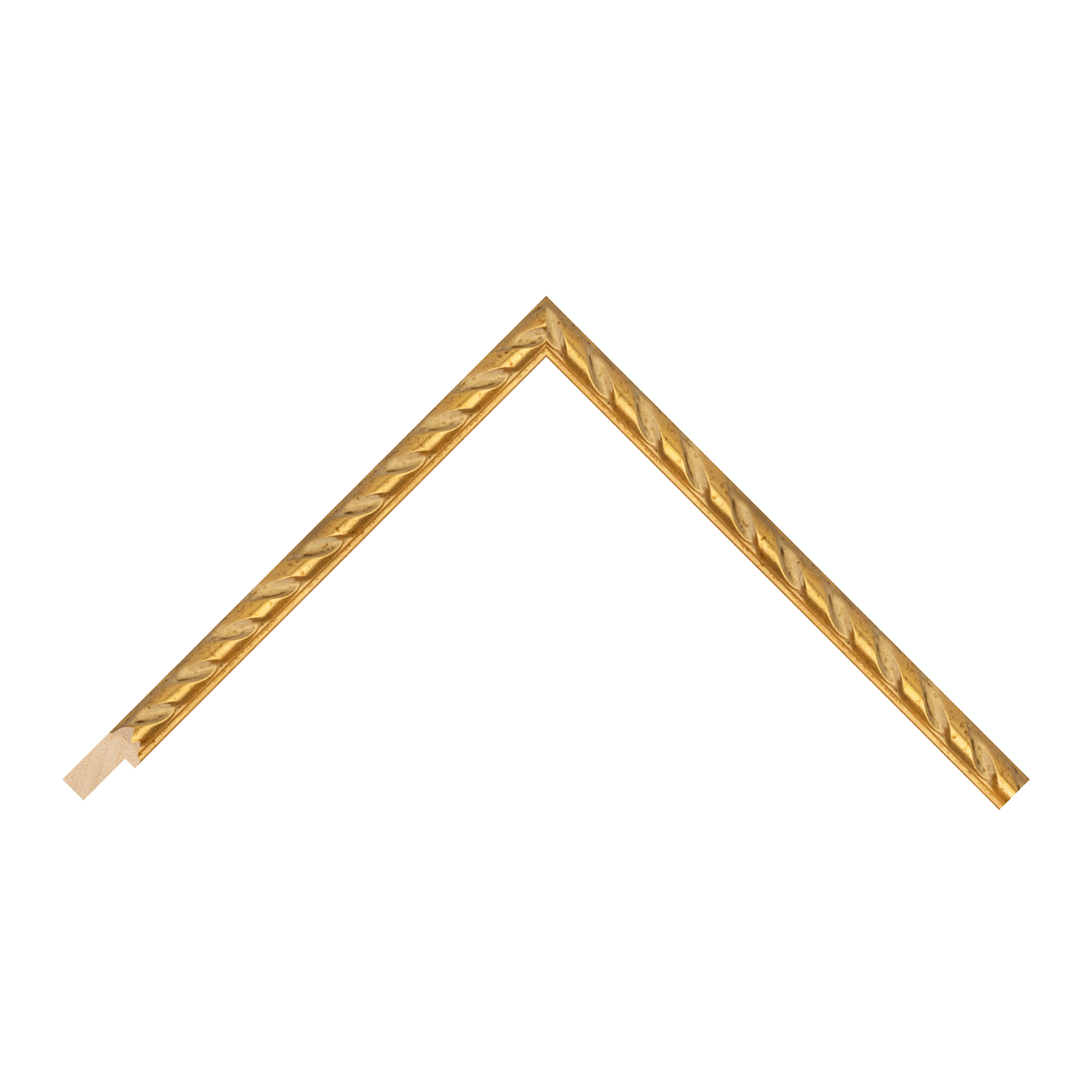 Gold Rope Antique Flat Picture Frame