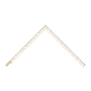 White Rope Antique Flat Picture Frame