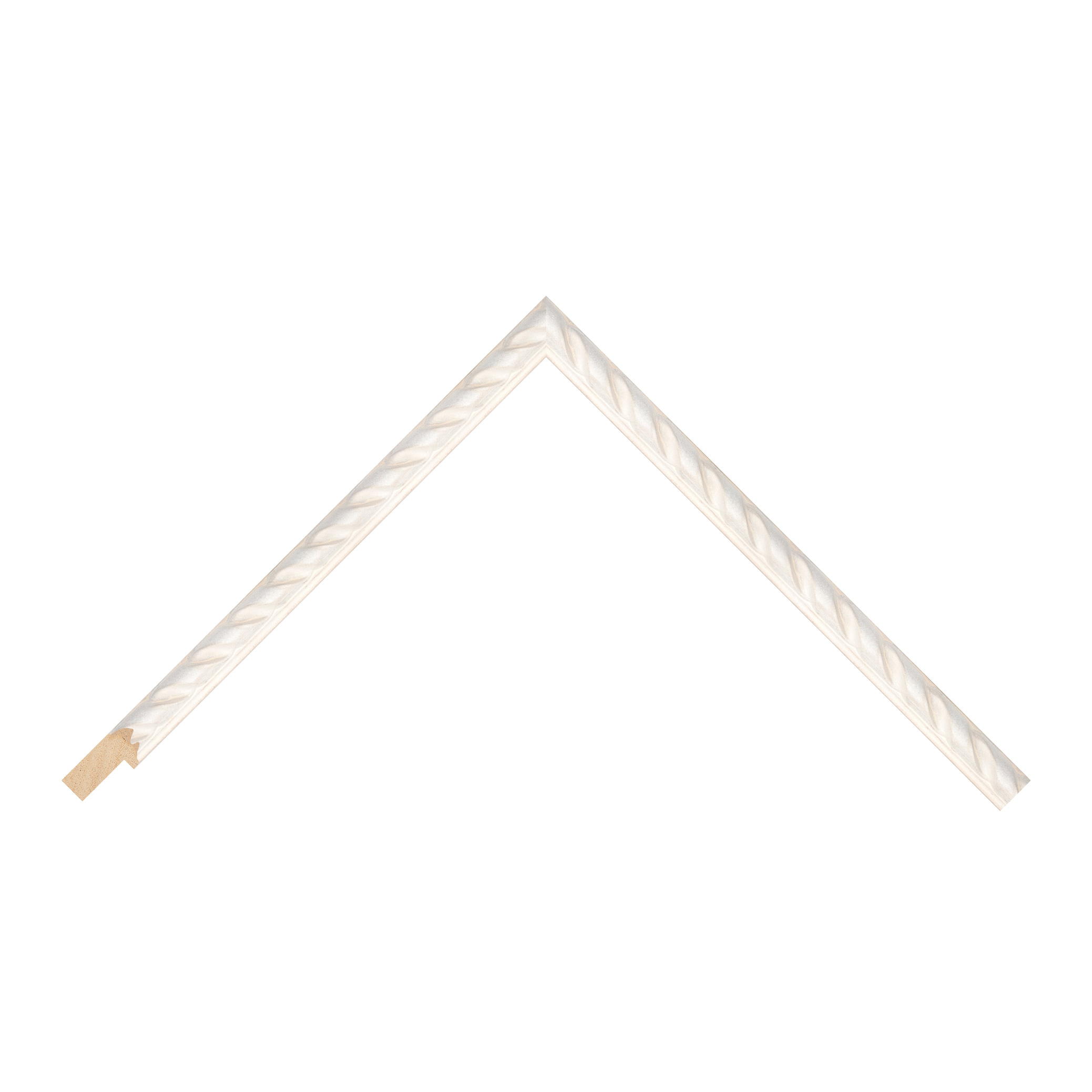White Rope Antique Flat Picture Frame