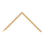Natural Open-Grain Flat Picture Frame