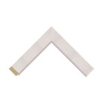 White Open-Grain Bevel Picture Frame