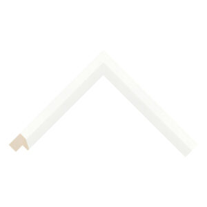 White Closed-Grain Bevel Picture Frame