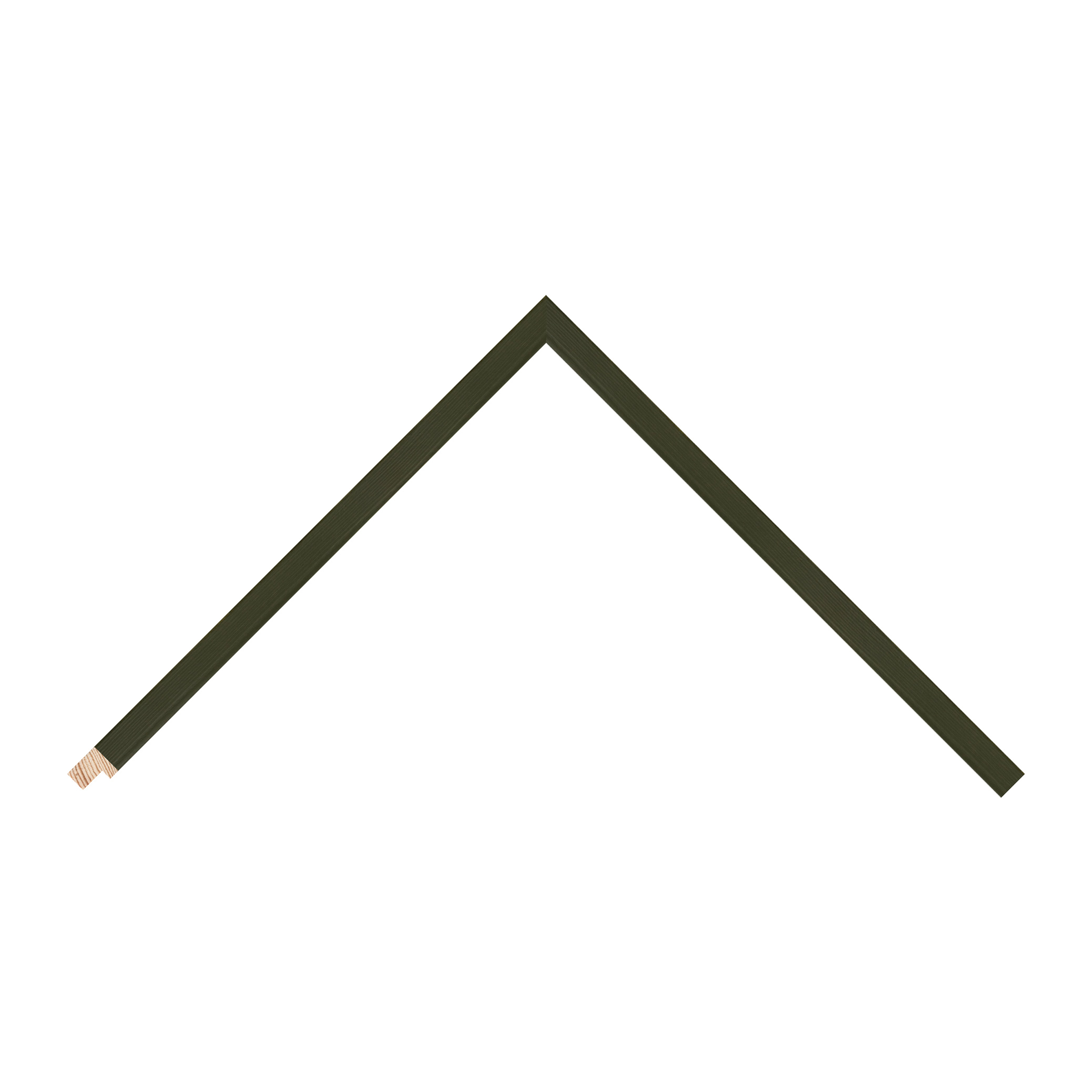 Green Open-Grain Flat Picture Frame