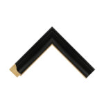 Black Gold Scoop Picture Frame