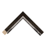 Black and Silver Flat Picture Frame