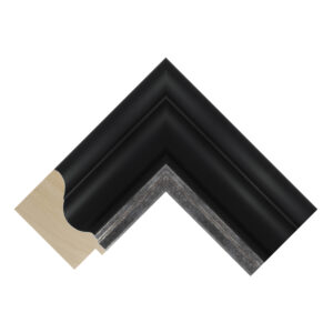 Esquilino Black and Silver Scoop Picture Frame