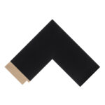 Black Closed-Grain Flat Picture Frame