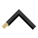 Black Closed-Grain Bevel Picture Frame