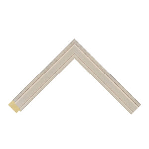 White Open-Grain Step Picture Frame