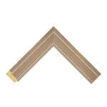 Cream Open-Grain Step Picture Frame
