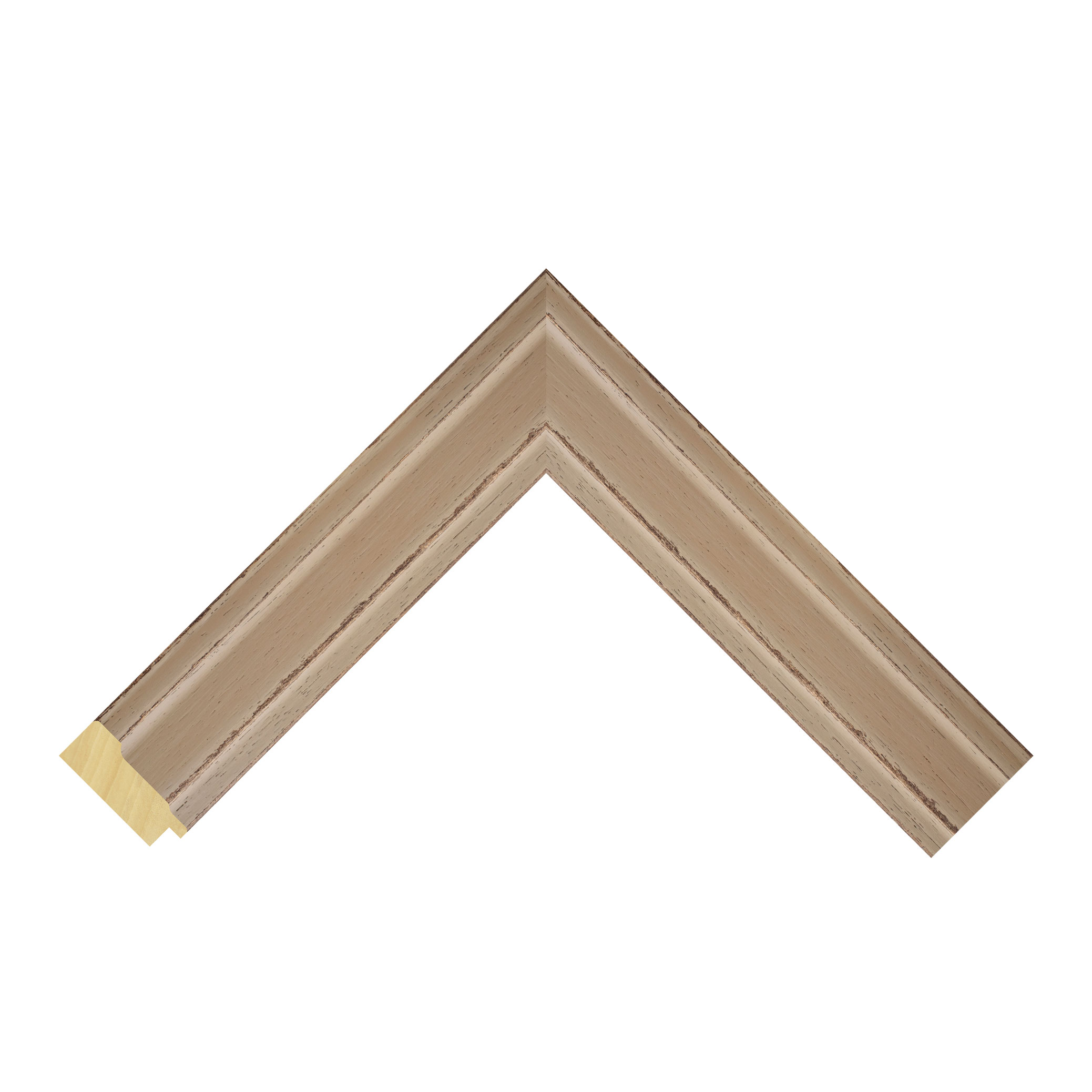 Cream Open-Grain Step Picture Frame