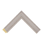 Grey Open-Grain Step Picture Frame
