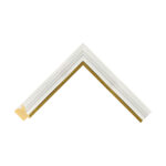 Wentworth White Gold Scoop Picture Frame
