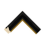 Wentworth Black Gold Scoop Picture Frame