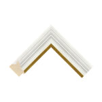 Wentworth White Gold Scoop Picture Frame