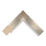 Boston Silver Leaf with White Lip Flat Picture Frame