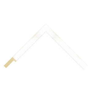 White Open-Grain Flat Picture Frame