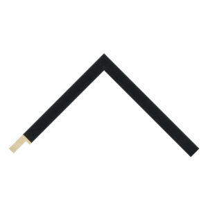 Black Open-Grain Flat Picture Frame