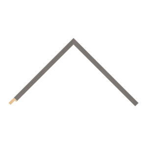 Dark Grey Open-Grain Flat Picture Frame