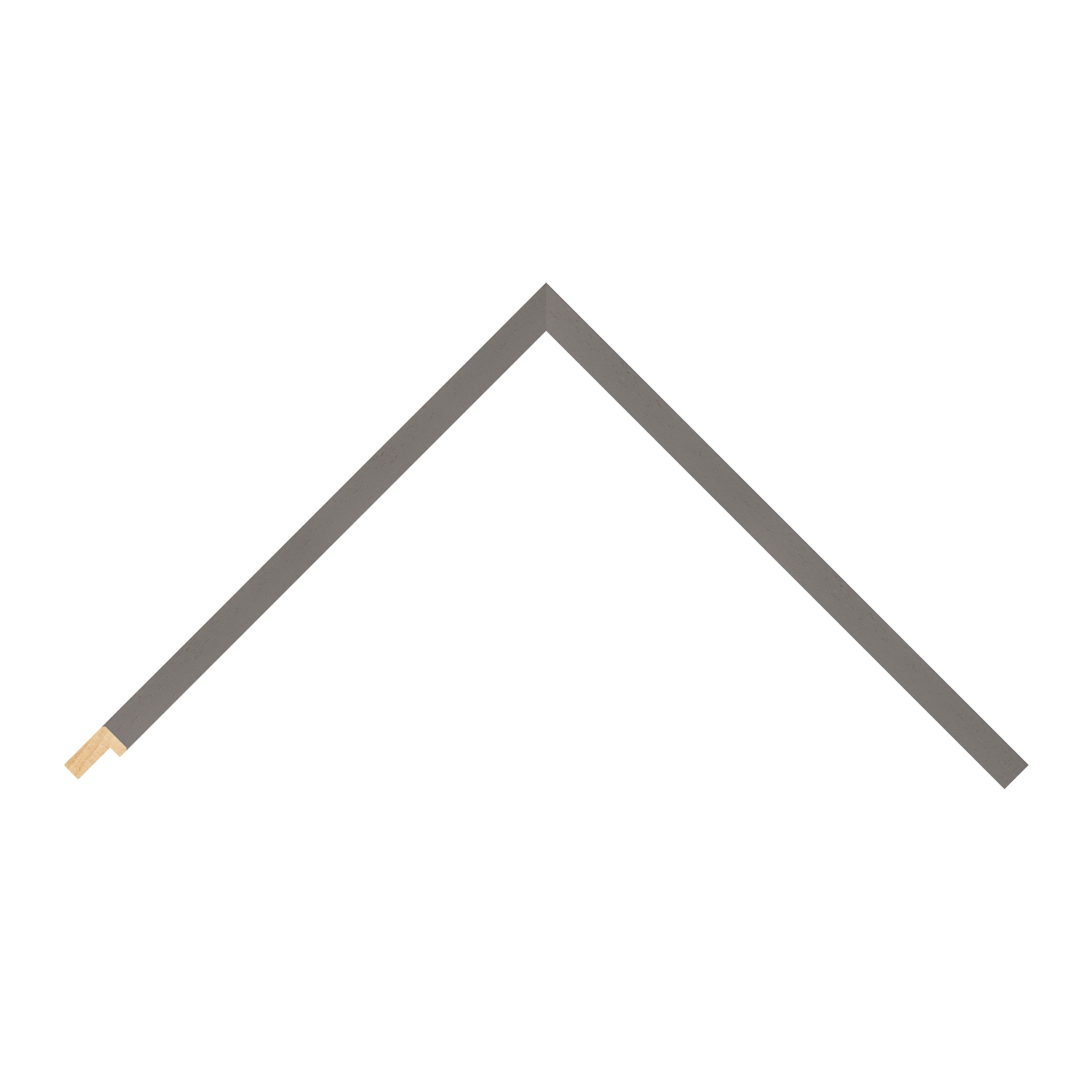Dark Grey Open-Grain Flat Picture Frame