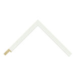 White Open-Grain Flat Picture Frame
