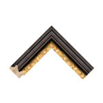 Knightsbridge Black Gold Scoop Picture Frame