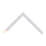 White Closed-Grain Flat Picture Frame